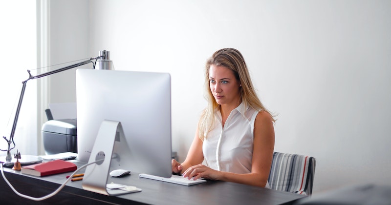 women working on computer/ webdesign