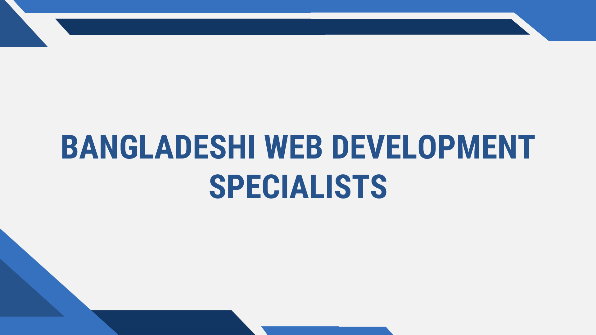 Bangladeshi Web Development Specialists