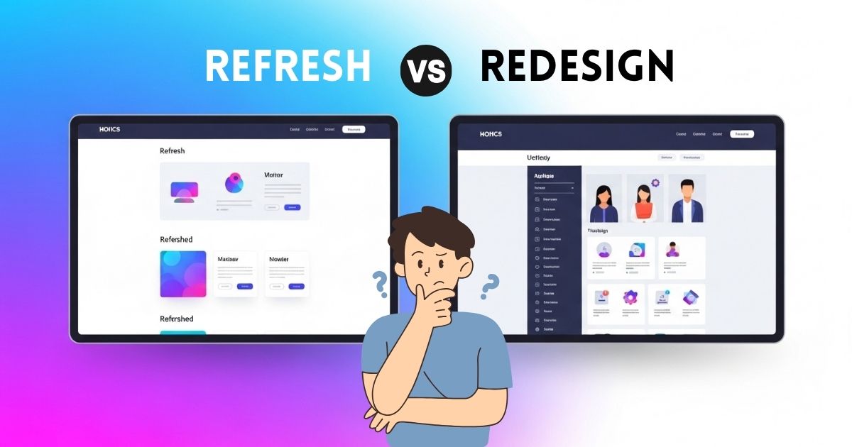 Refresh vs Redesign
