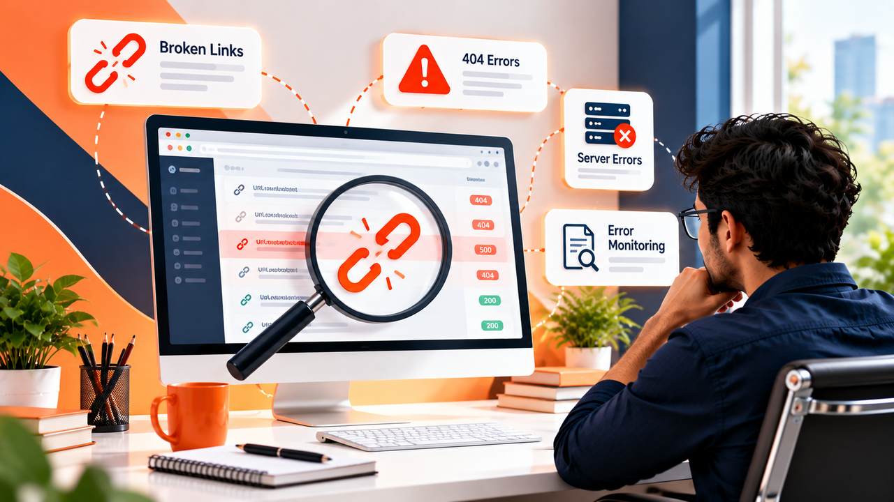 Broken Link & Error Monitoring